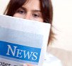 reading the news